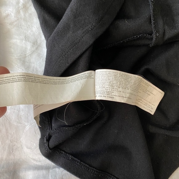 MNG Collection Women's Black Sheer Sleeve Peplum Top Brass Accents Size Small - Picture 10 of 16